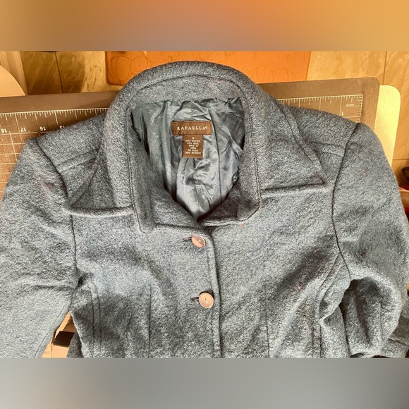 Blue wool jacket - Picture 5 of 5